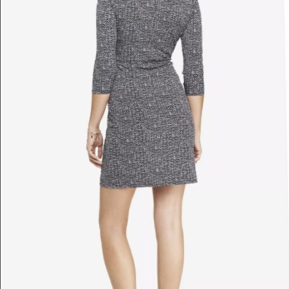 Express Wrap Dress Zipper Front Python Print - Picture 8 of 8